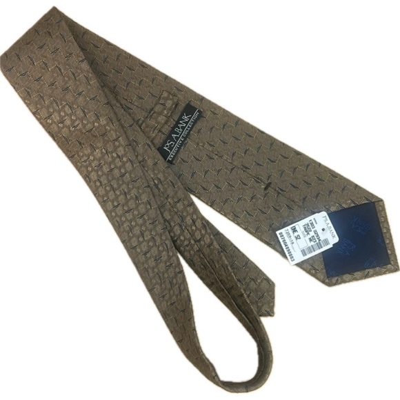 NWT Jos. A. Bank Executive Collection Men’s Silk Brown Tie Imported - Picture 1 of 8